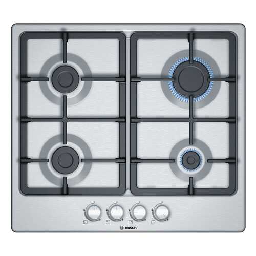 Встраиваемая варочная панель газовая Bosch PGP6B5O90R Silver