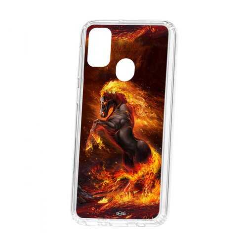 Чехол Kruche Samsung Galaxy M30S Print Конь огонь