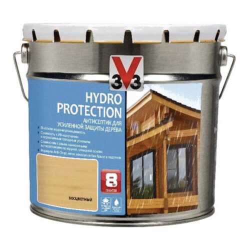 Пропитка для дерева V33 HYDRO PROTECTION полуглянец Красное дерево 0,9л.