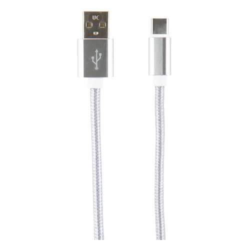 Кабель Red Line USB - Type-C, 2 метра, neylon, Silver