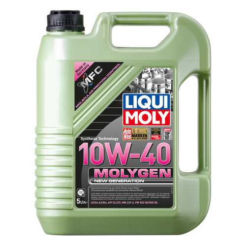 Моторное масло Liqui moly Molygen New Generation 10W-40 4л