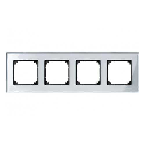 Рамка Schneider Electric Merten SM M-Elegance 4-ая Стекло Серебро