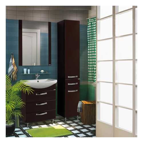 Тумба AQUATON Ария 65 Н (Лагуна/Балт/Смайл) темно-коричневый (1A123401AA430) без раковины