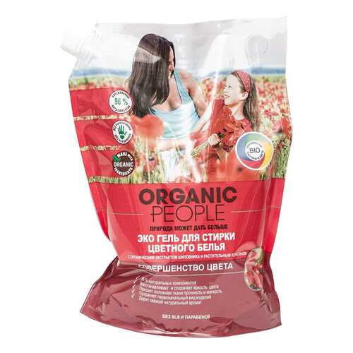 Гель для стирки Organic People для цветного белья 2 л