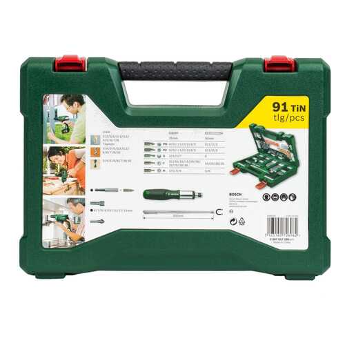 Наборы бит и сверл для дрелей, шуруповертов Bosch V-Line-91 2607017195