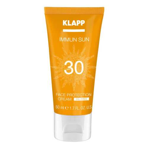 Солнцезащитное средство Klapp Immum Sun Face Protection Cream SPF30