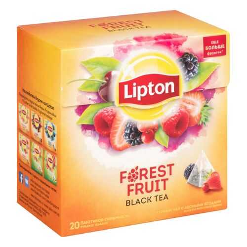 Чай черный Lipton forest fruit 20 пакетиков
