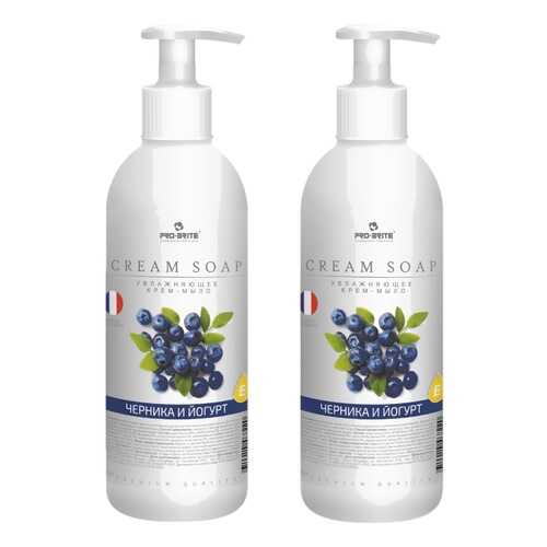 Жидкое крем-мыло Pro-Brite Cream Soap Черника и йогурт 500мл - 2 шт