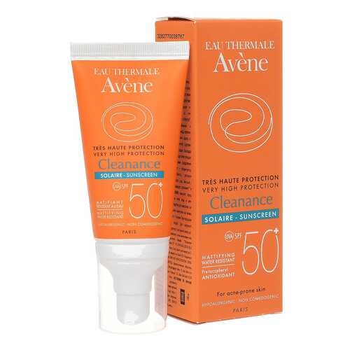 Солнцезащитное средство Avene Cleanance Solaire SPF 50 50мл
