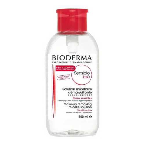 Вода мицеллярная Bioderma Sensibio H2O c помпой 500 мл