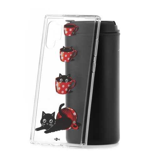 Чехол Samsung Galaxy Note 10+ Kruche Print Котенок в чашке