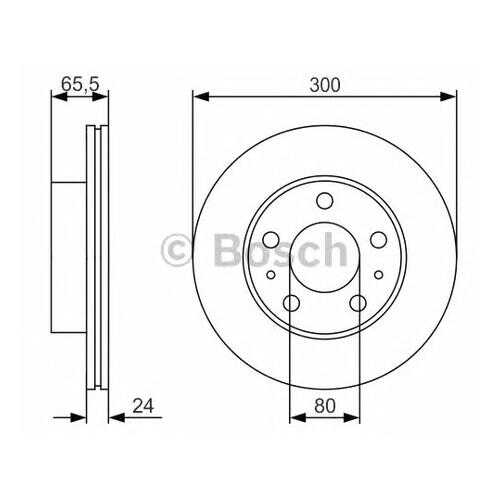 Тормозной диск Bosch 0986479R86