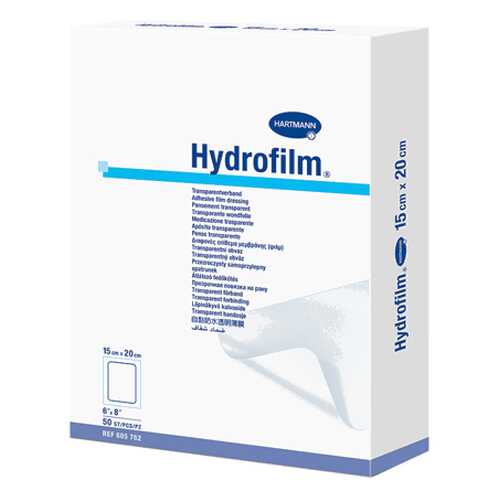 Самофиксирующаяся повязка HARTMANN Hydrofilm прозрачная 15 х 20 см 50 шт.