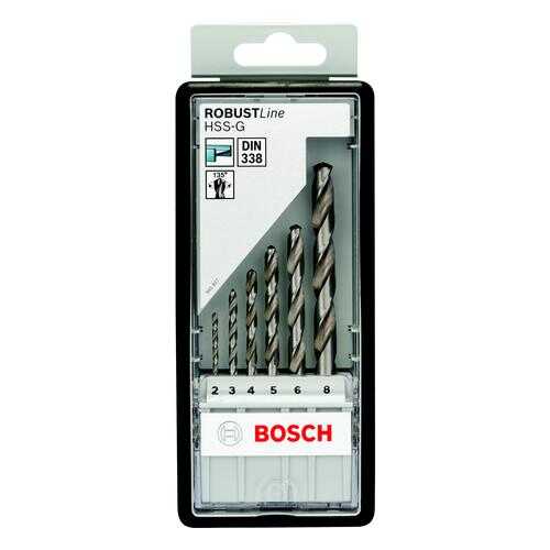 Набор сверл BOSCH Robust Line 6 шт (2607010529)