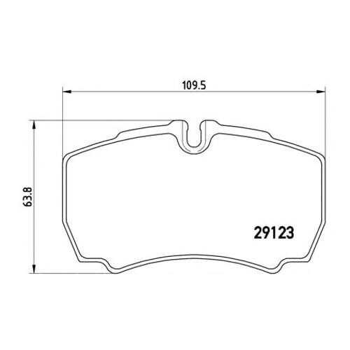 Комплект тормозных колодок Brembo PA6023