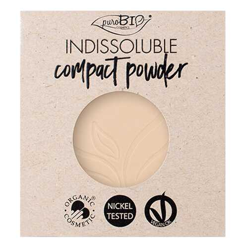 Пудра PuroBio REFILL INDISSOLUBLE compact powder 02 розовый 9 г