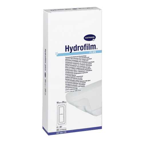 Повязка HARTMANN Hydrofilm plus с впитывающей подушечкой прозрачная 10 см х 25 см 25 шт.