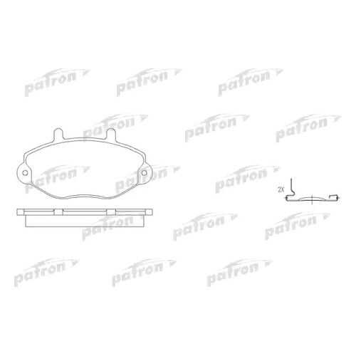 Тормозные колодки дисковые PATRON PBP701