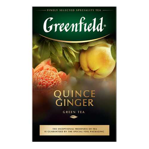 Чай зеленый листовой Greenfield Quince Ginger 100 г