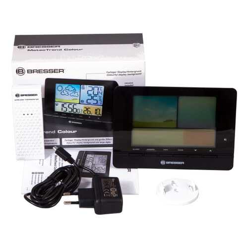 Метеостанция Bresser MeteoTrend Colour Black