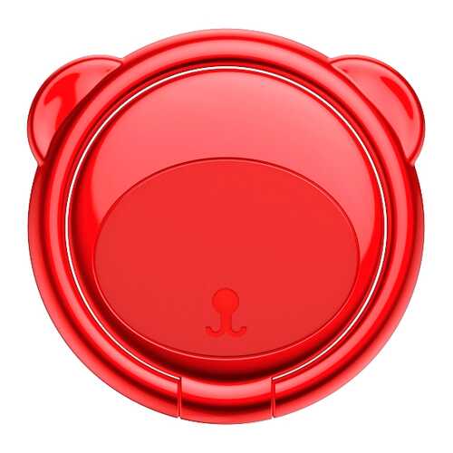 Кольцо-держатель Baseus Bear Finger Metal Ring Grip Stand Holder Red