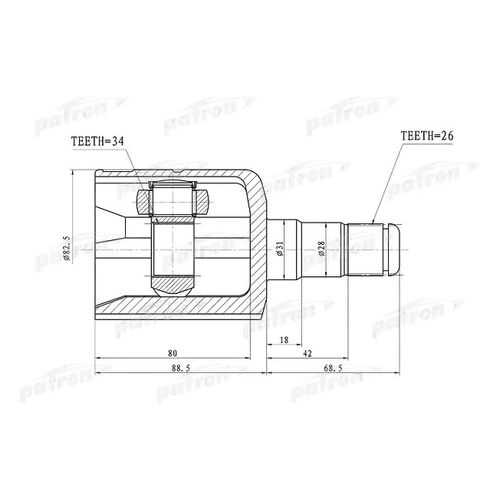 Шрус PATRON PCV1305