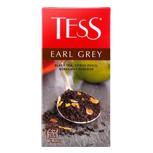 Чай черный Tess Earl Gray 25 пакетиков