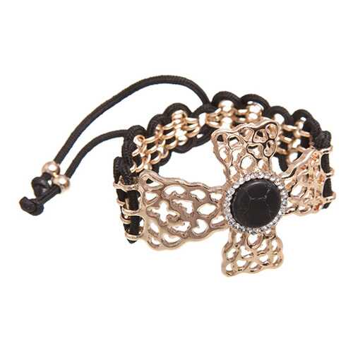 Браслет женский Asavi Jewel BR502128 золотистый/черный