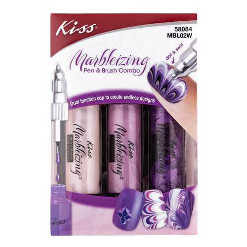 Набор фломастеров для нейл-дизайна Kiss Marbleizing Kit