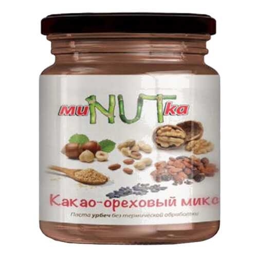 Паста МиNUTка урбеч микс орех и какао 200 г