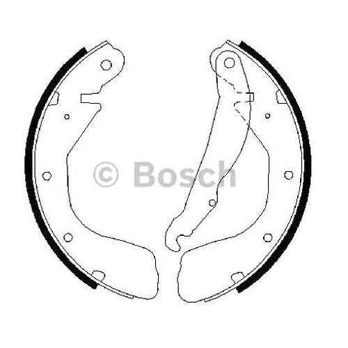 Комплект тормозных колодок Bosch 0986487263