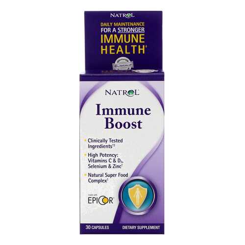 Добавка для иммунитета Natrol Immune Boost 30 капс. натуральный