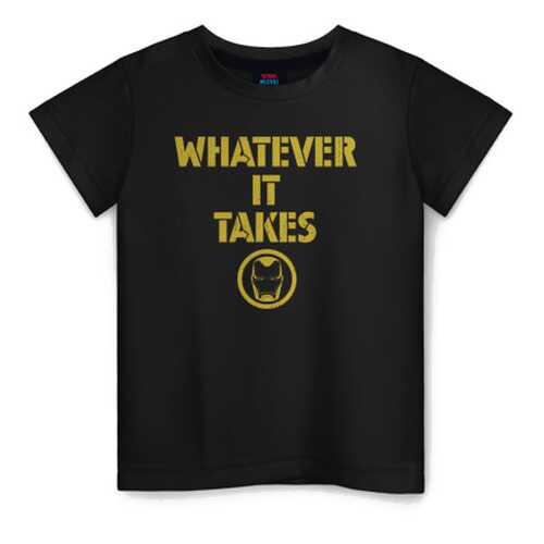 Детская футболка ВсеМайки Whatever it takes Iron Man хлопок, р. 86