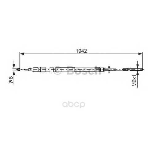 Трос cтояночного тормоза Bosch 1987477820 левый и правый