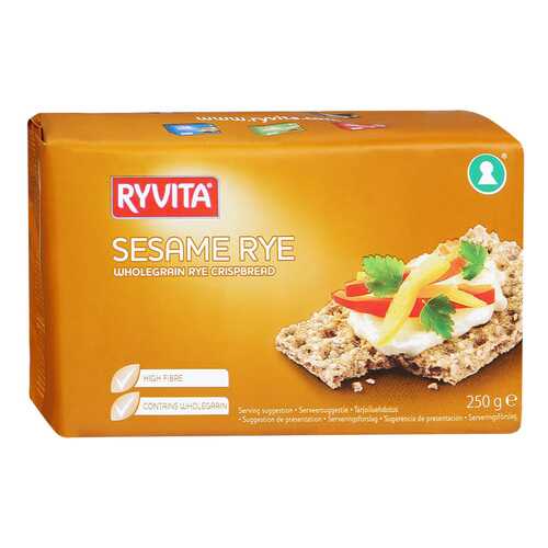 Хлебцы Ryvita Из цельного зерна c кунжутом sesame 12 штук