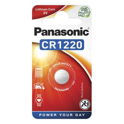Батарейка Panasonic CR-1220EL/1B 1 шт
