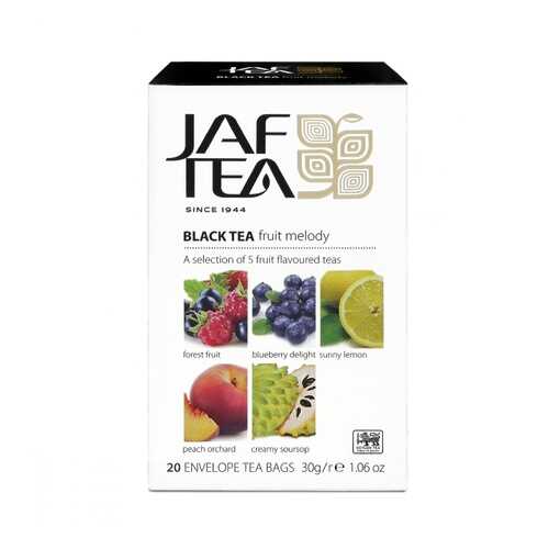 Чай Jaf Tea Fruit Melody черный с добавками ассорти 5 видов по 4 сашета