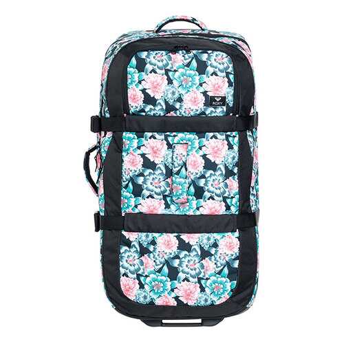 Чемодан Roxy ERJBL03170 anthracite s crystal flowers L