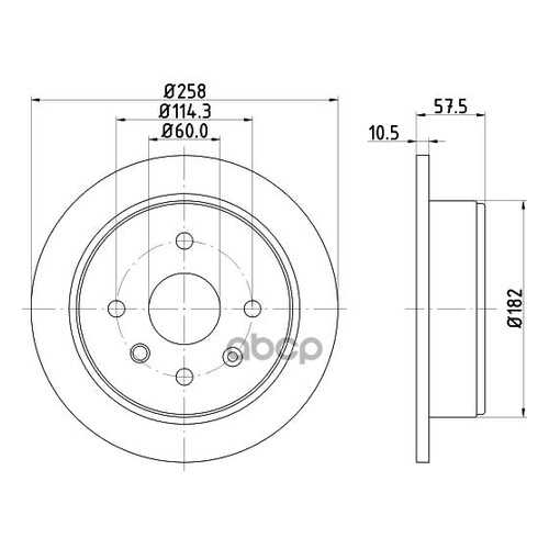 Тормозной диск NISSHINBO ND6001K