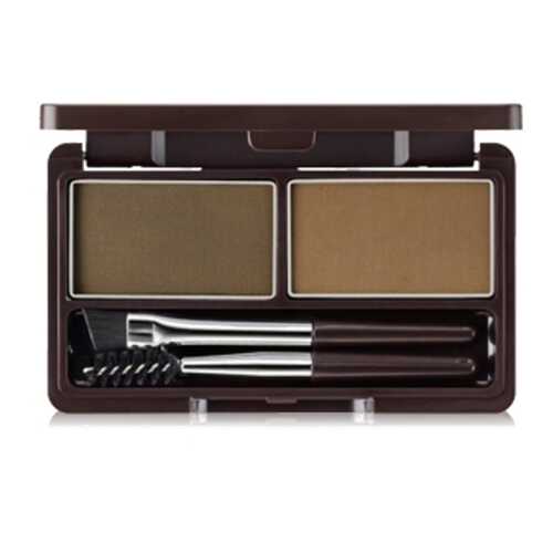 Пудра для бровей The Saem Eco Soul Eyebrow Kit, 01 Коричневая, 2*2,5 г