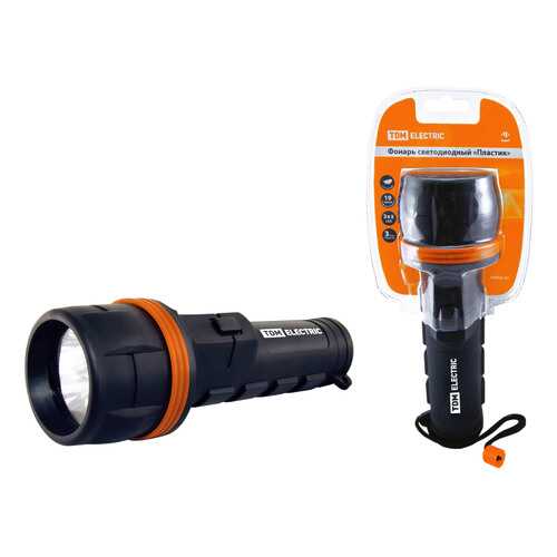 Туристический фонарь TDM Electric Пластик SQ0350-0015 черный, 1 режим