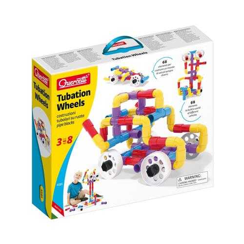 Конструктор Quercetti Tubation Wheels 68 элементов