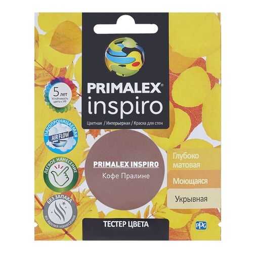 Краска для внутренних работ Primalex Inspiro Тестер 40мл Кофе Пралине, PMX-I40