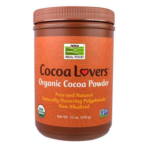 Порошок NOW Organic Cocoa Powder какао 340 г