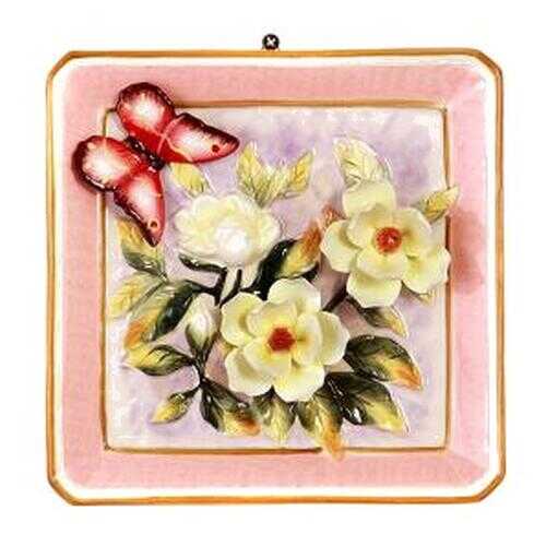 Тарелка декоративная Lefard, 20x21x2,5 см, розовый