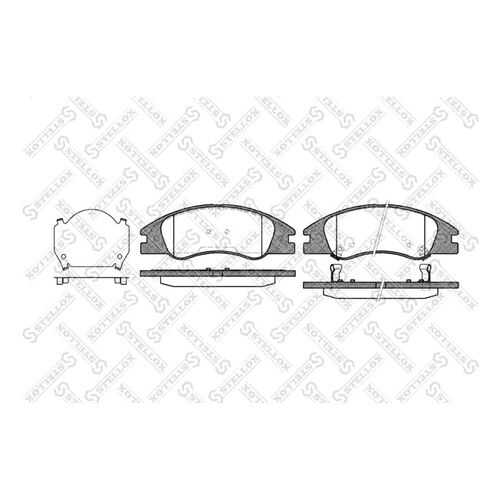 Комплект тормозных дисковых колодок Stellox 1145 002-SX