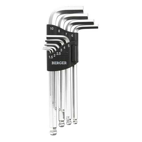 Набор шестигранных ключей  Berger BG-10SHW
