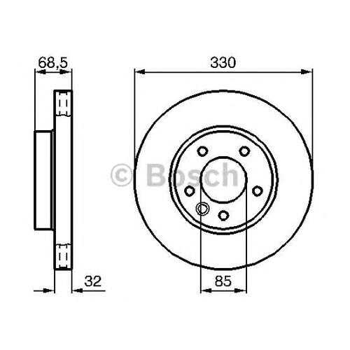 Тормозной диск Bosch 0986479250
