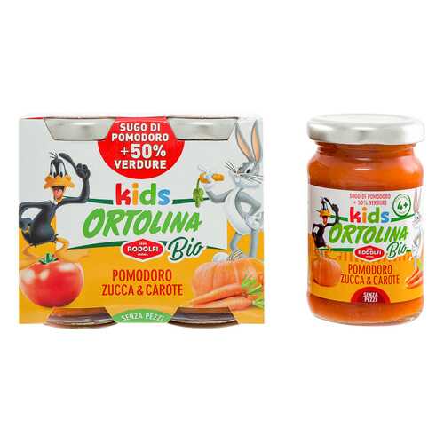 Соус томатный Ortolina Kids Bio с тыквой и морковью 2 шт 100 г