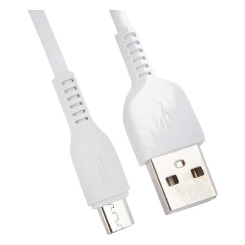 Кабель Hoco x13 microUSB 1м White